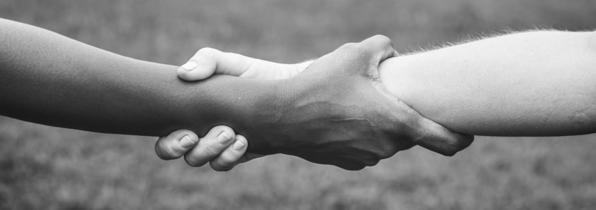 People holding on to each other